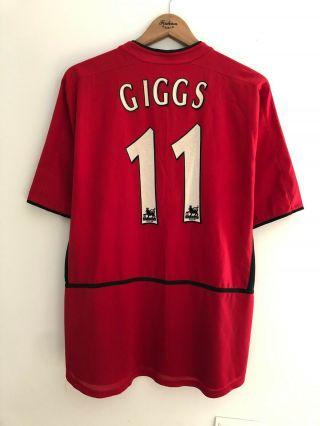 Manchester United 2002/2004 Home Football Soccer Shirt Jersey Maglia Nike Giggs