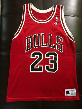 Michael Jordan Chicago Bulls 23 Jersey Red Size 44