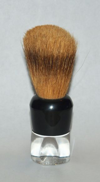 Vintage Ever - Ready Shaving Brush,  Clear Lucite Handle 1cs (ics)