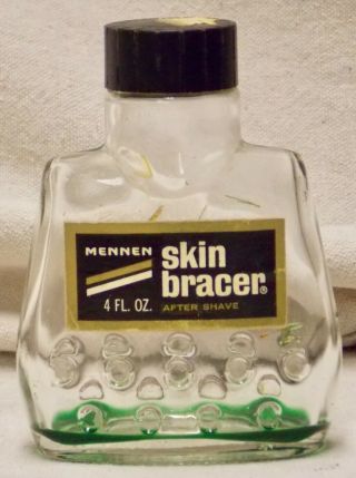 Vintage 4 Oz.  Mennen Skin Bracer After Shave Bottle