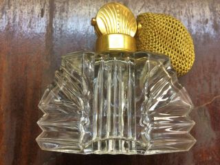 Vintage Devilbiss Atomizer Perfume Textured Bottle Art Deco Styling