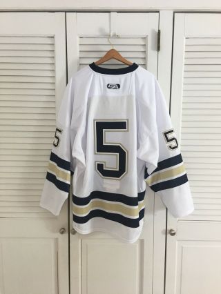 SIOUX FALLS STAMPEDE AUTHENTIC HOCKEY JERSEY 5 SIZE 52 USHL FIGHT STRAP 17 - 129 2