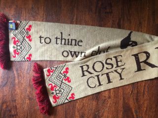 To Thine Own Club Be True Rose City Riveters Portland Timbers Thorns Scarf