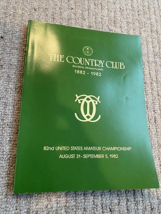 1982 Us Amateur Golf Program - The Country Club,  Brookline,  Ma