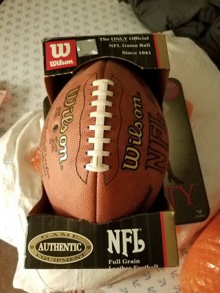 Wilson F1000 Official Authentic Nfl Game Football Paul Tagliabue