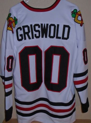 Clark Griswold 00 Christmas Vacation Chicago Blackhawks Hockey Jersey
