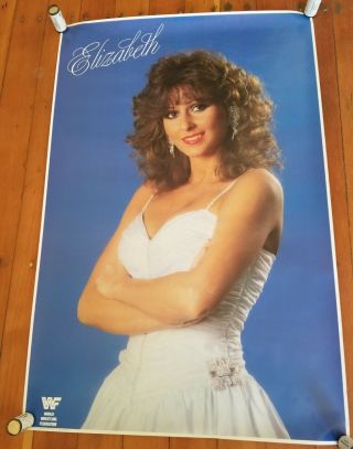 1988 Wwf Poster Elizabeth Glamour Shot Nos