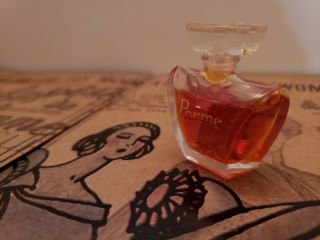 Lancome Paris " Poeme " Perfume 0.  14oz/4 Ml 98 Full,  Mini Bottle Vintage Perfume