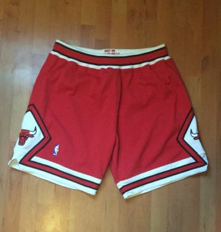 Mitchell & Ness Nba Chicago Bulls 1997 - 1998 Throwback Swingman Shorts Size Xl 48