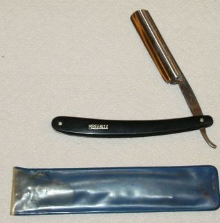 Vintage Hoffritz Straight Razor And Case Made In Germany