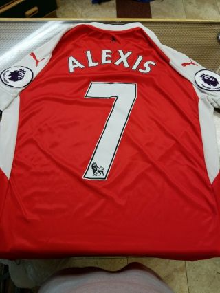 Puma Alexis Sanchez Arsenal Home Jersey Shirt Soccer Mens Medium