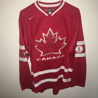2010 Nike Team Canada Vancouver Olympics Hockey Jersey Size Medium M Blank