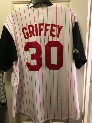 Cincinnati Reds Ken Griffey Jr 30 Majestic Home Mlb Baseball Jersey Men’s Xl
