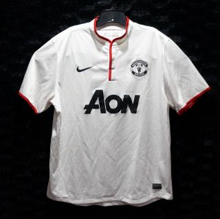 Nike Dri - Fit Manchester United Aon Authentic Football Soccer Jersey Mens Size Xl