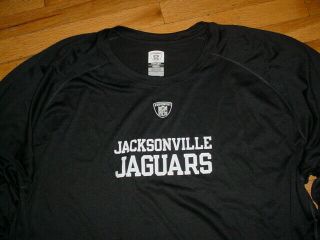 Authentic Nfl Reebok Jacksonville Jaguars Long Sleeve Team Issued Shirt Blk 4xl