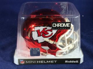 C - 48 Kansas City Chiefs Nfl Mini Football Helmet - Riddell - Crome Alternate