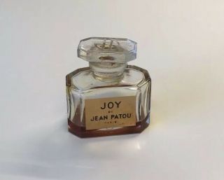Vintage Joy Jean Patou Miniature Perfume Bottle French Glass Baccarat Collectors 2