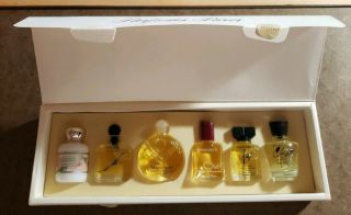 Vintage Parfums Paris 6 Mini Miniature Eau De Parfum Toilette Boxed Gift Set