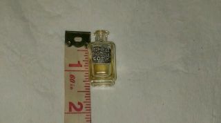 Coty Complice De Francois Miniature Sample Bottle - - Glass - Tiny - - 1.  25 Inch Vintage