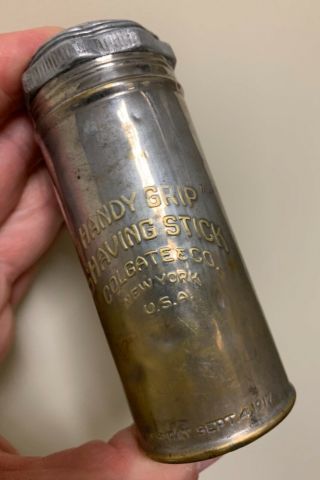 WWI Colgate Handy Grip Shaving Stick 1917 (soldier doughboy shave kit 2
