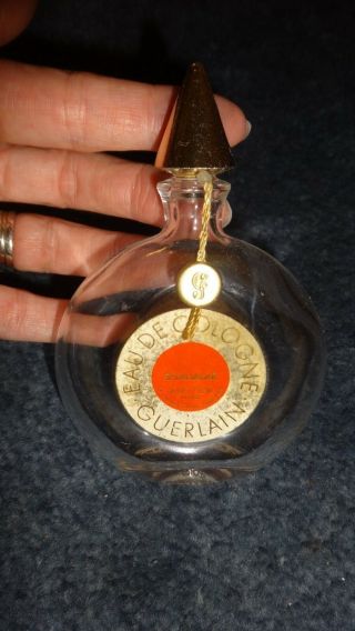Vintage Guerlain Shalimar Edc 50ml Empty Perfume Bottle (pb184)