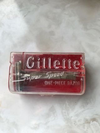 Gillette Speed One Piece Safety Razor 1940 - 50’s