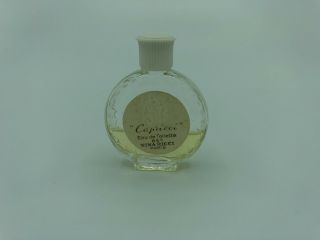 Vintage Capricci Nina Ricci Lalique Perfume Mini Size Glass Bottle Edt