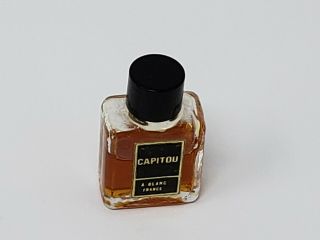 Vintage Capitou A Blanc France Miniature Perfume Bottle Mini