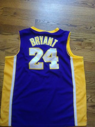 Adidas Nba Kobe Bryant 24 Los Angeles Lakers Sewn Basketball Jersey 3xl
