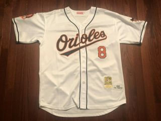 2001 Baltimore Orioles Cal Ripken Jr.  Jersey Mens Xl 50 White Orange Baseball