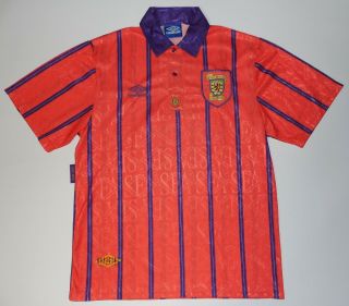 Scotland Umbro Football Jersey Shirt Away 1993/94/95 Size L Red
