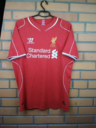 Balotelli Liverpool jersey medium 2014 2015 home shirt soccer football Warrior 2