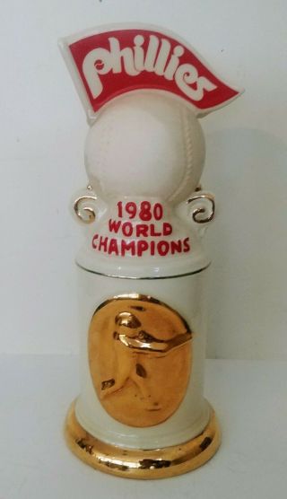 Philadelphia Phillies Vintage 1980 World Series Champions Wine Decanter