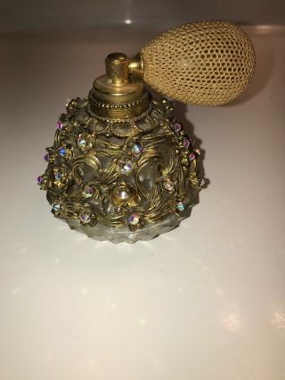 One Of A Kind Vintage Perfume Bottle With Atomizer