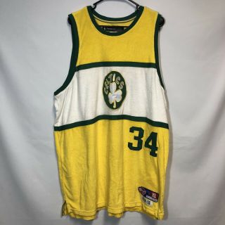Paul Pierce Boston Celtics Nba D’funkd Hardwood Classics Yellow Jersey Mens Xl