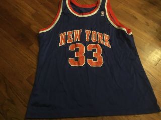 Vintage Patrick Ewing York Knicks Champion Jersey 48 Xl Nba