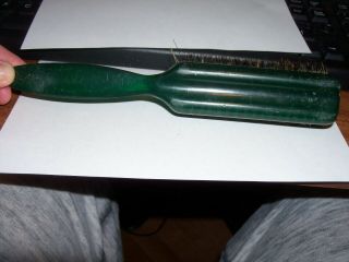 Vintage Pro - Phy - Lac - Tic Ladies Green Lucite 8 " Hair Brush