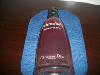 Vintage Collectible Rare Empty Fahrenheit Christian Dior Bottle 14 1/2 " X 5 1/2 "