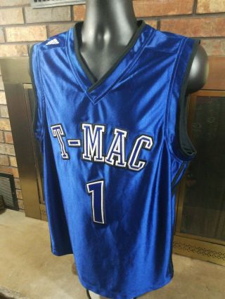 Vintage 2002 Adidas T - Mac Tracy McGrady 1 Jersey Blue Large Orlando Magic NBA 2
