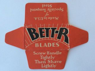 Vintage Bett - R De Razor Blade Lametta Lame Rasierklinge Hoja