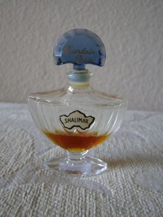 Vintage Guerlain Shalimar Edt.  17 Oz Perfume Bottle