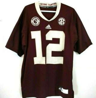 Adidas Texas A&m Aggies 12th Man Throwback Jersey 1939 Champions Size Large
