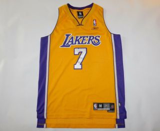 Vintage 2000s Los Angeles Lakers Lamar Odom 7 Reebok Nba Authentics Jersey M