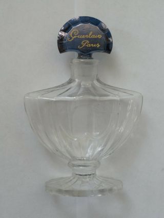 Vintage Guerlain Paris Shalimar?? Small Glass Perfume Bottle,  Empty