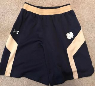 Under Armour Loose Team Issued Notre Dame Football Shorts Medium