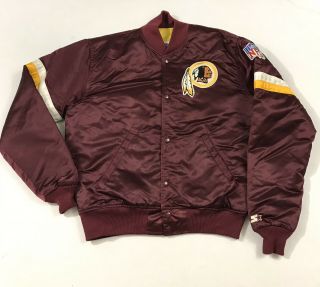 Vintage 80s Washington Redskins Nfl Starter Satin Jacket Size Medium
