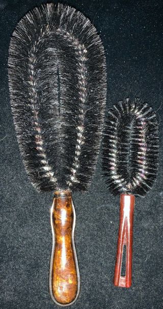 2 Vintage Clothes Brushes Stanley And Fuller Brush Company (h)