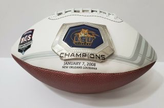 2007 Lsu Tigers National Champions Rawlings Full Size Football Rare