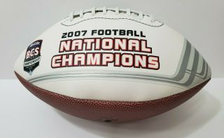 2007 LSU Tigers National Champions Rawlings Full Size Football Rare 2