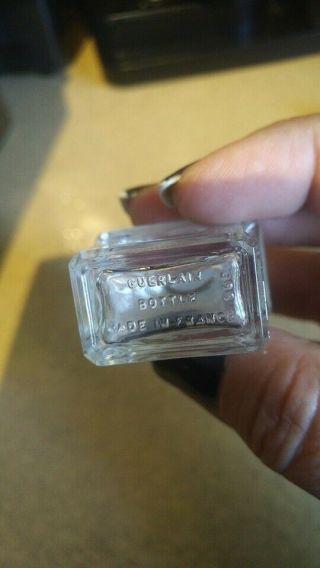 Vintage GUERLAIN by BACCARAT Crystal Glass Perfume Bottle empty 2